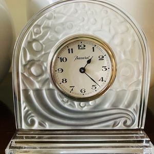 Baccarat crystal clock